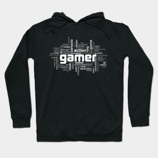 Gamer Theme White Version Hoodie